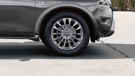 2023 Nissan Armada wheel and tire | Tony Serra Highland Nissan in Highland MI